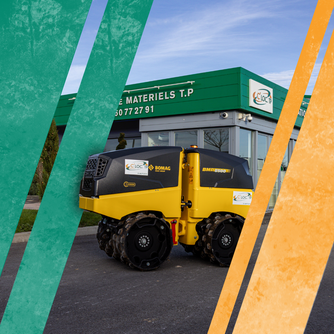 BOMAG 8500 exposé devant le dépôt
